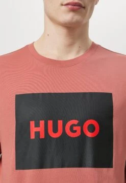 Hugo Dulive - Print T-Shirt - Medium Pink 11 Hugo Dulive - Print T-Shirt - Medium Pink -Hugo 7301ccda00774b8b9c39fd7d410f2429
