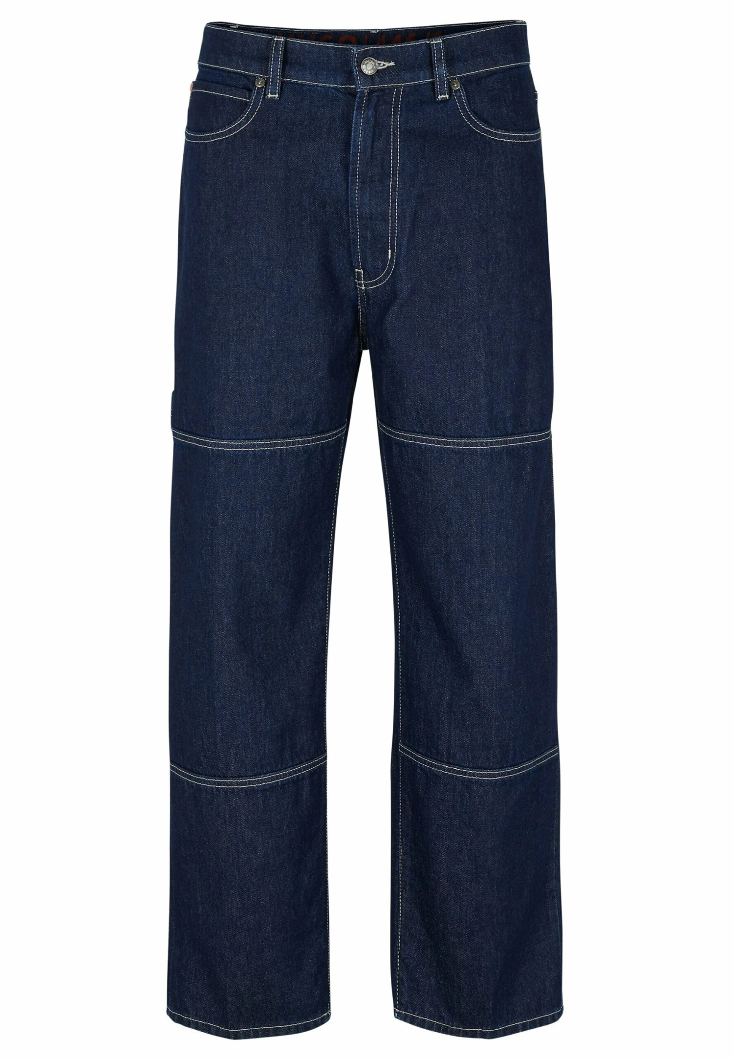 Hugo Relaxed Fit Jeans - Dark Blue One 8 Hugo Relaxed Fit Jeans - Dark Blue One - Image 6