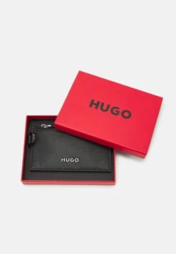 Hugo Myles Card Hold Zip Unisex - Wallet - Black -Hugo 751ee3c8770e42c6b76141072a05e687