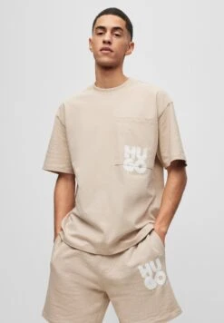 Hugo Dampato - Print T-Shirt - Light Beige