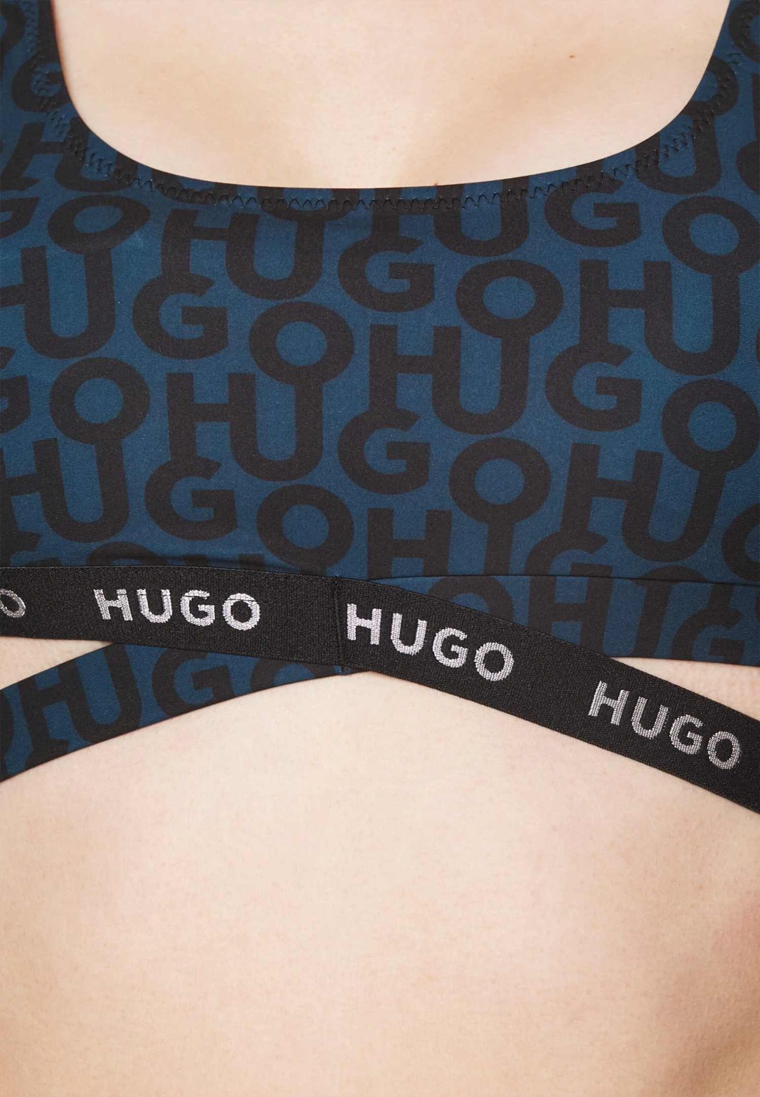 Hugo Bralette Monogram - Bikini Top - Anthracite 8 Hugo Bralette Monogram - Bikini Top - Anthracite - Image 6