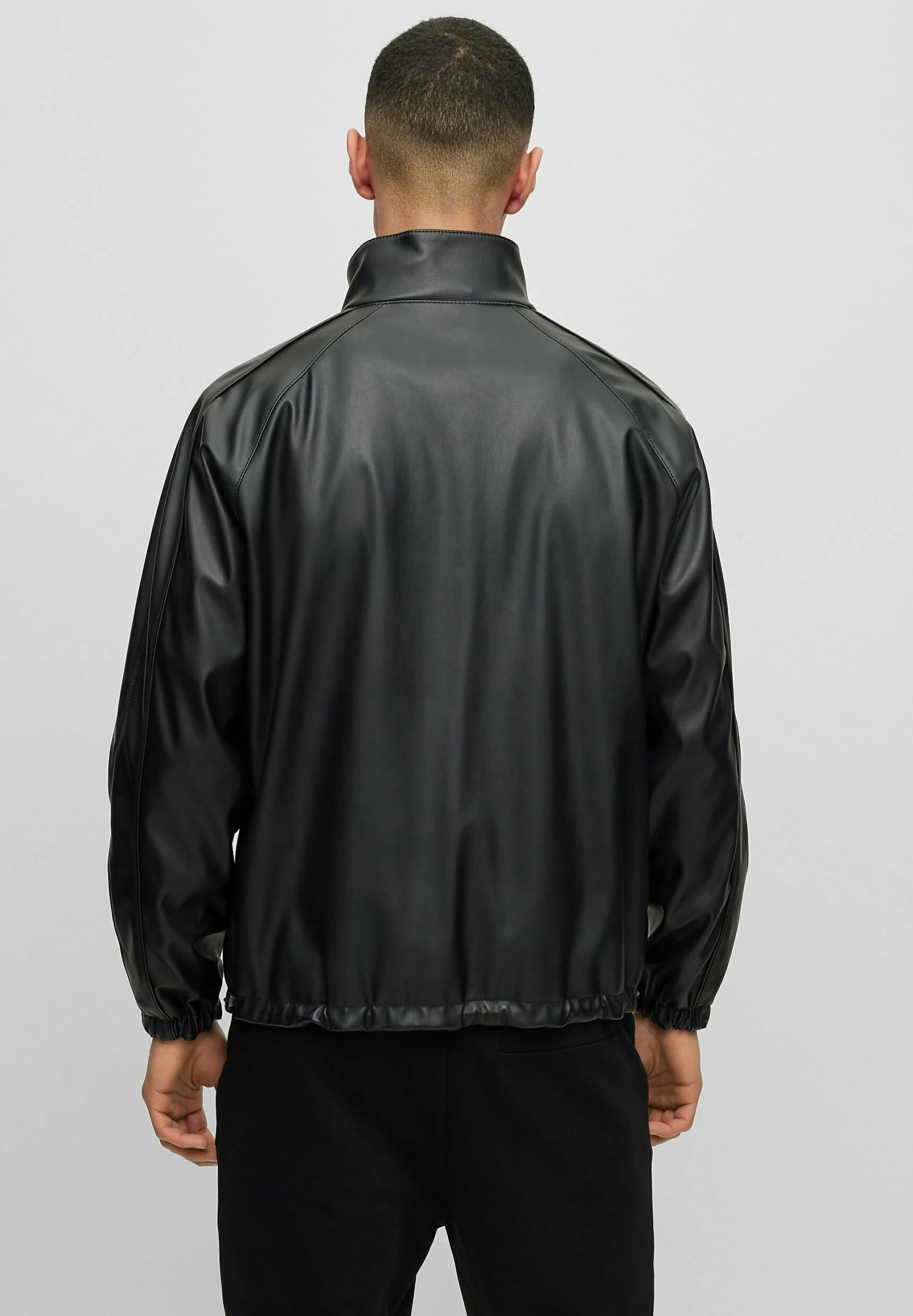 Hugo Urando2331 - Faux Leather Jacket - Black One 5 Hugo Urando2331 - Faux Leather Jacket - Black One - Image 3