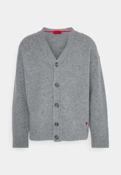 Hugo Sopro - Cardigan - Medium Grey -Hugo 79f1f77a2b1f4dde82d87a8b357593a2