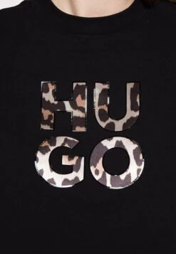 Hugo Cropped Tee - Print T-Shirt -Hugo 7b7cb95d1a6d4206955b48579d22e784