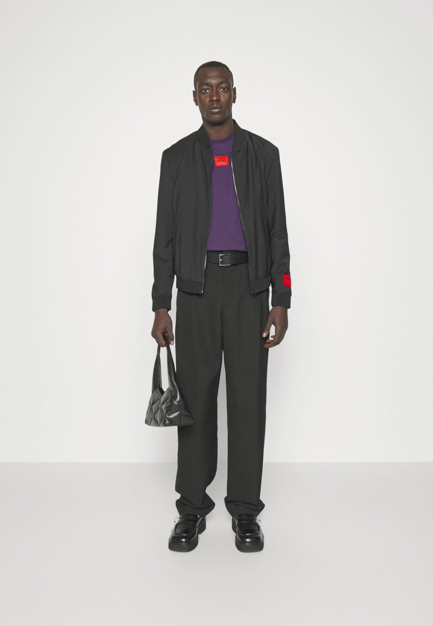 Hugo Diragolino - Basic T-Shirt - Dark Purple 4 Hugo Diragolino - Basic T-Shirt - Dark Purple - Image 2