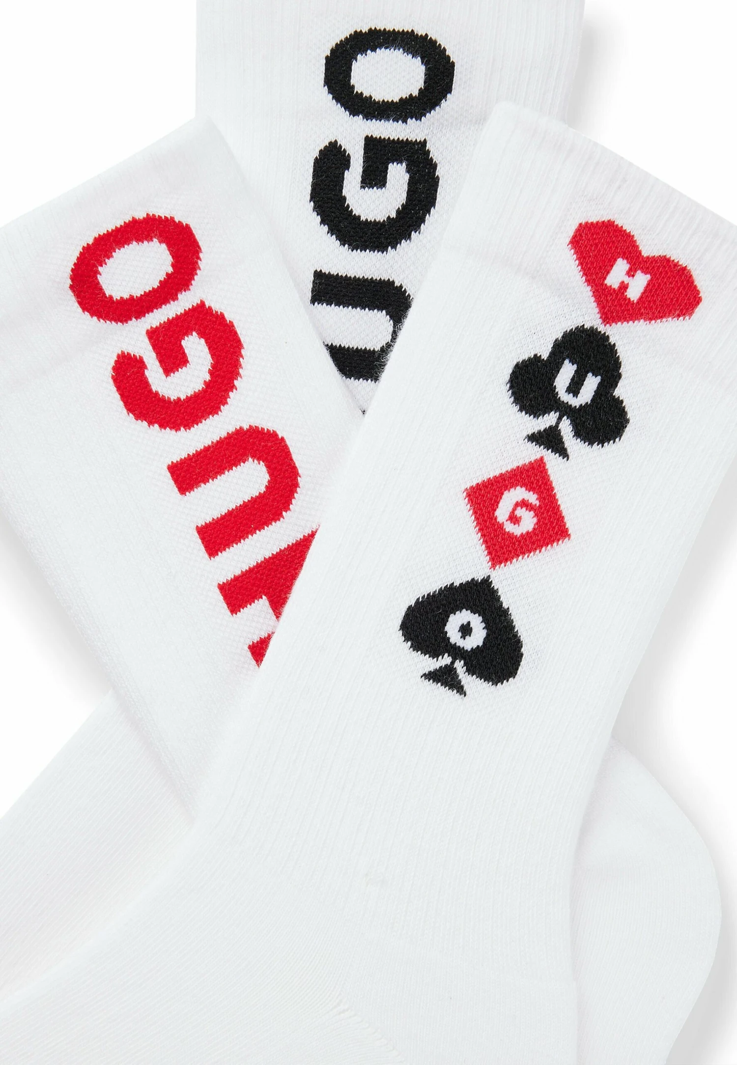 Hugo 3P Qs Cards Desgn Cc - Socks - White 4 Hugo 3P Qs Cards Desgn Cc - Socks - White - Image 2