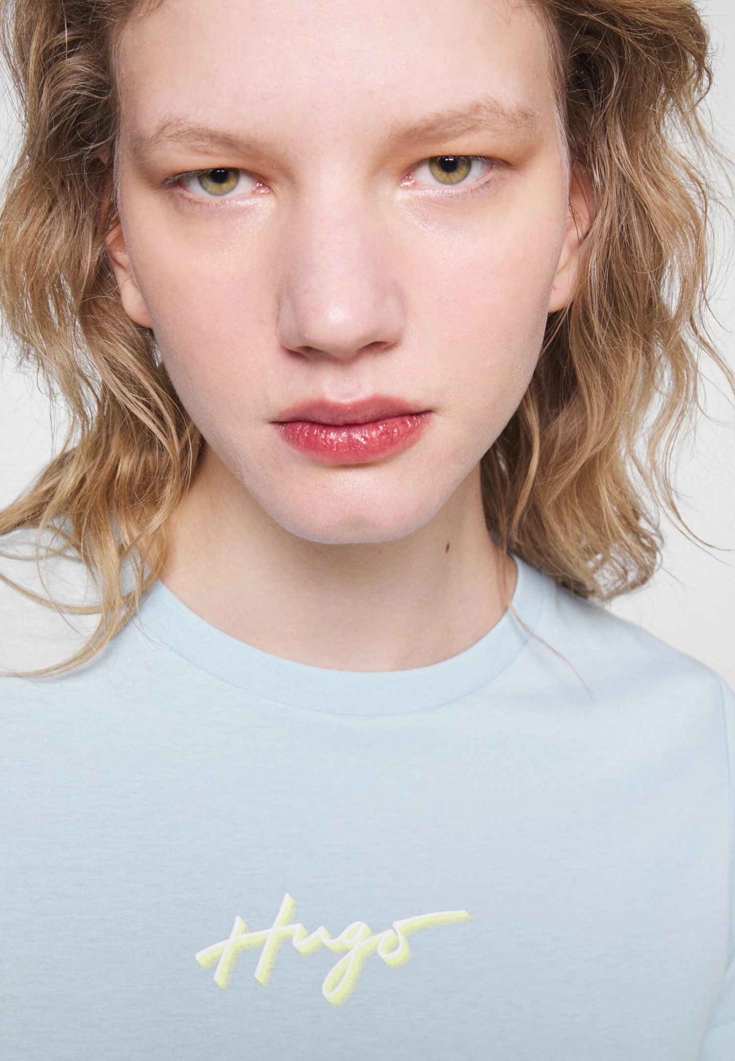 Hugo Slim- Print T-Shirt - Light/Pastel Blue 6 Hugo Slim- Print T-Shirt - Light/Pastel Blue - Image 4