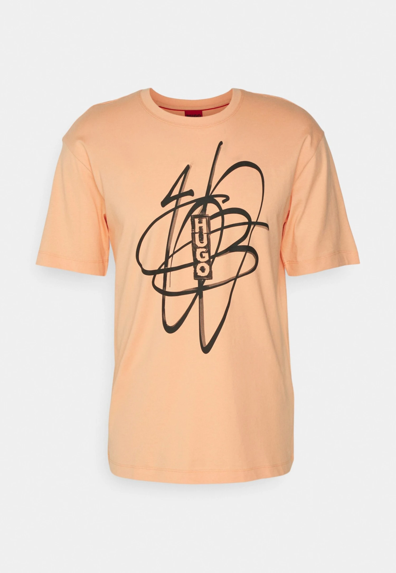 Hugo Print T-Shirt - Light/Pastel Red 7 Hugo Print T-Shirt - Light/Pastel Red - Image 5