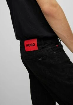 Hugo Jeans Tapered Fit - Black Four -Hugo 86f23340ffa24eb092e50840b08dc4e2