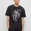 Hugo Print T-Shirt - Black -Hugo 883db409f14c41f2b0829faae919b0ba