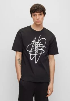 Hugo Print T-Shirt - Black