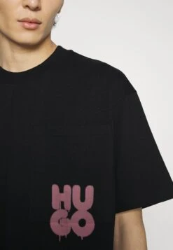 Hugo Dampato - Print T-Shirt - Black -Hugo 886938cb3954429298721fd5a3ff633e