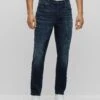 Hugo Straight Leg Jeans - Dark Blue Fifteen -Hugo 8d50395fb75b4a19ad4b0422e22b9846
