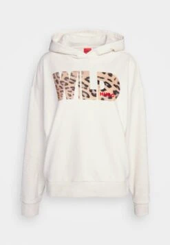 Hugo Relaxed Hoodie - Hoodie - Open White -Hugo 8fa5670ab310431eac5f1081d6a9278a