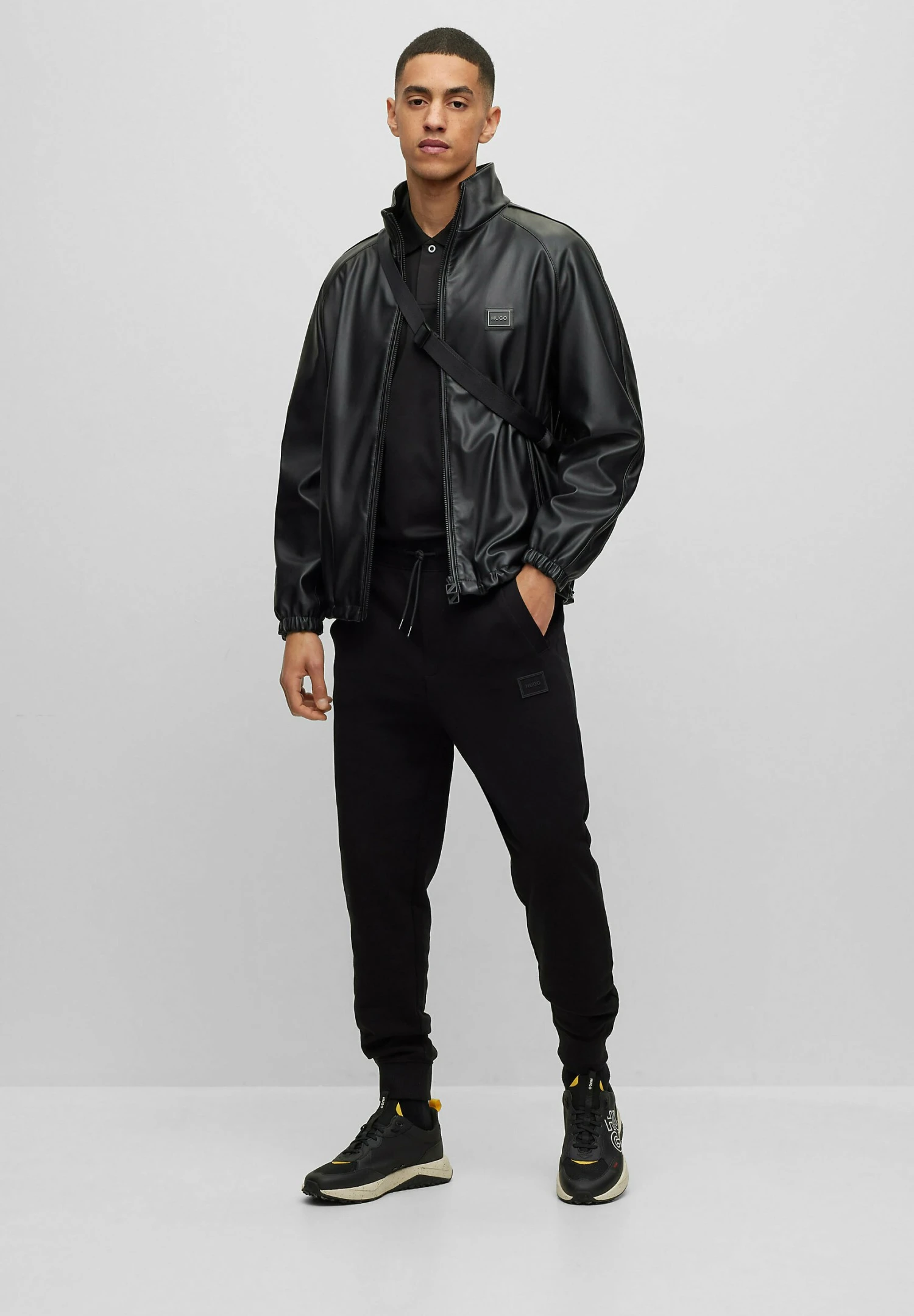 Hugo Urando2331 - Faux Leather Jacket - Black One 4 Hugo Urando2331 - Faux Leather Jacket - Black One - Image 2