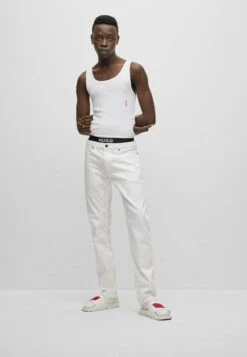 Hugo Straight Leg Jeans - White 9 Hugo Straight Leg Jeans - White -Hugo 9585b99a0ce24e798cd5f8457da3d9e5