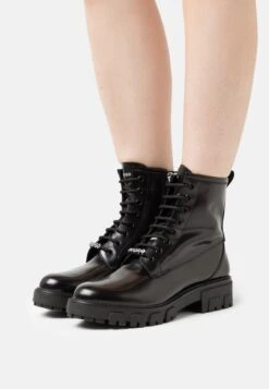 Hugo Axel - Lace-Up Ankle Boots - Black