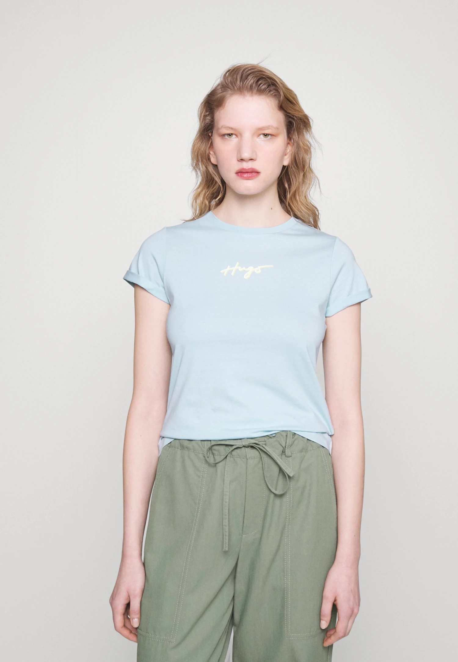 Hugo Slim- Print T-Shirt - Light/Pastel Blue 3 Hugo Slim- Print T-Shirt - Light/Pastel Blue