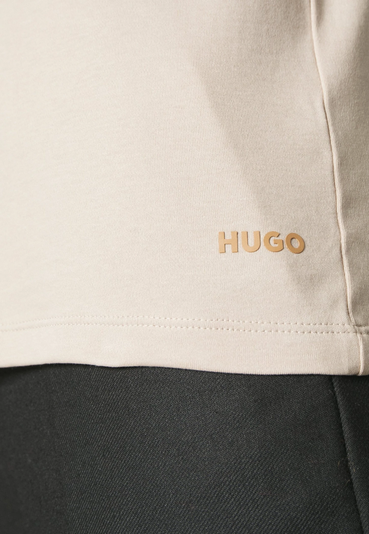Hugo Dozy - Basic T-Shirt - Light Beige 7 Hugo Dozy - Basic T-Shirt - Light Beige - Image 5