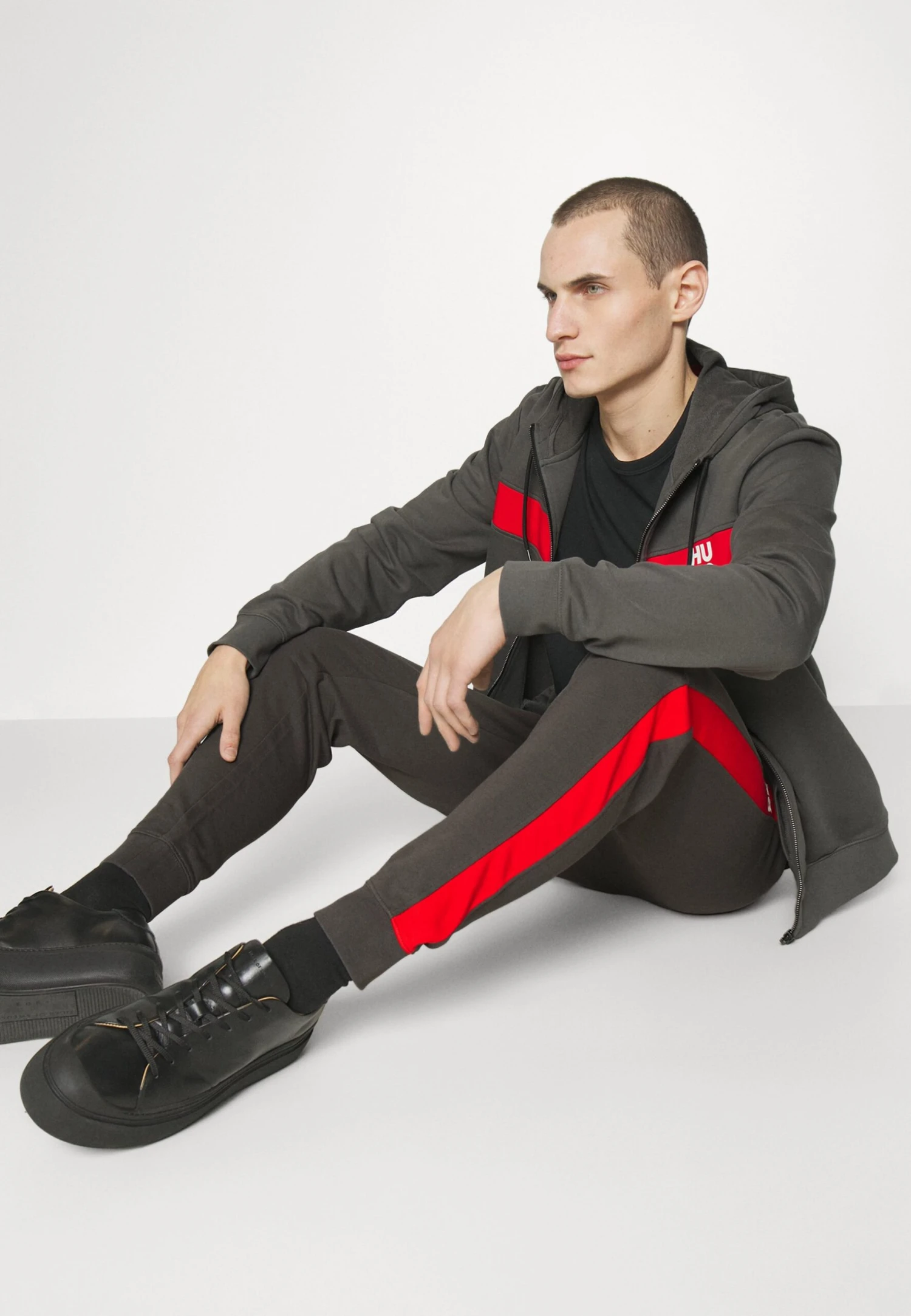 Hugo Tracksuit - Charcoal 6 Hugo Tracksuit - Charcoal - Image 4
