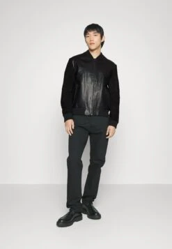 Hugo Lenn - Leather Jacket - Black -Hugo 9f8ad5632a544cacbf0936259e68ddbd