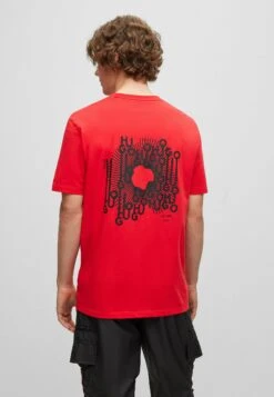 Hugo Digram - Print T-Shirt - Open Pink Three