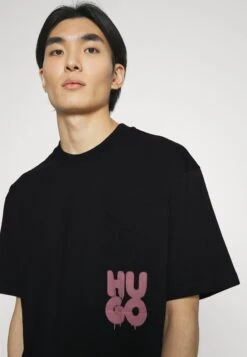 Hugo Dampato - Print T-Shirt - Black -Hugo a172e986a87f4747802251a0bf9b3be9