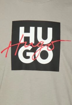 Hugo Print T-Shirt - Medium Beige -Hugo a3bc42dcebb3445d90e6a179c36c32d6
