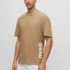 Hugo Rn Relaxed - Print T-Shirt - Open Brown Two -Hugo a8f9370b2cc7437886daf15379177819