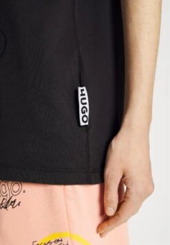 Hugo Vintage Tee - Print T-Shirt - Black -Hugo a9ca40aa5e374b02bce0c95f4925d2b5