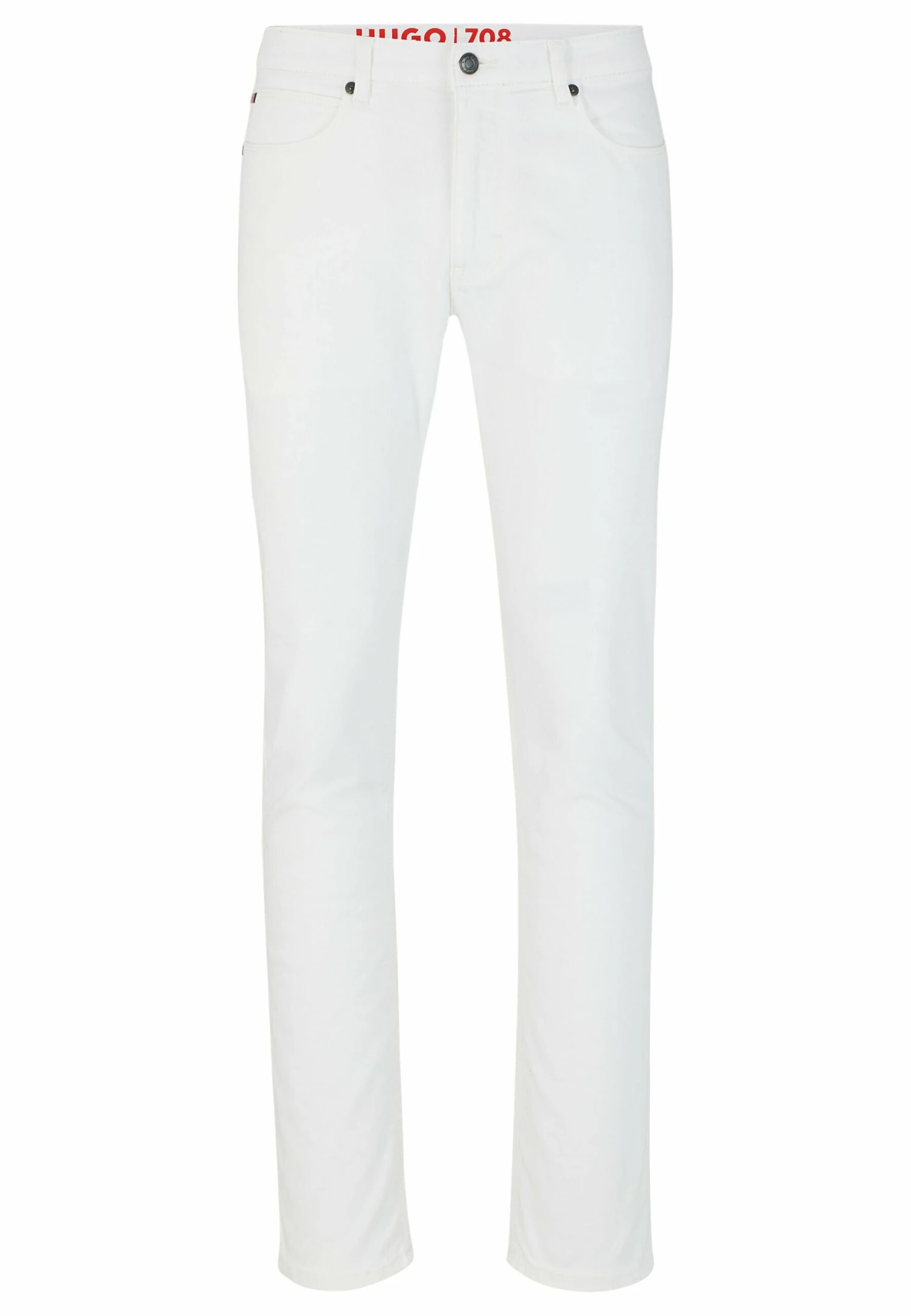 Hugo Straight Leg Jeans - White 7 Hugo Straight Leg Jeans - White - Image 5