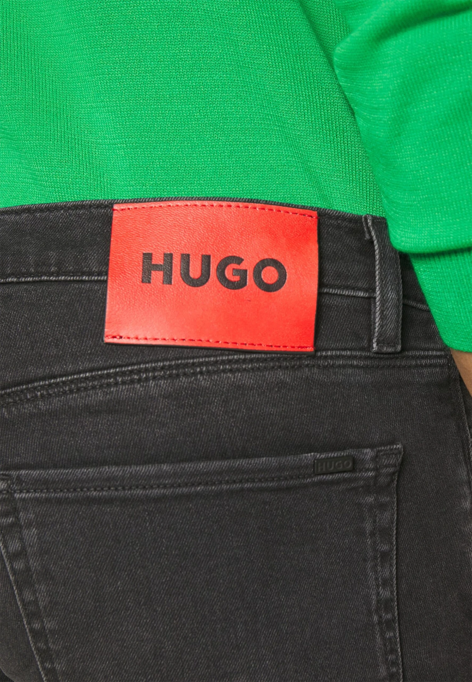 Hugo- Slim Fit Jeans - Dark Grey 7 Hugo- Slim Fit Jeans - Dark Grey - Image 5