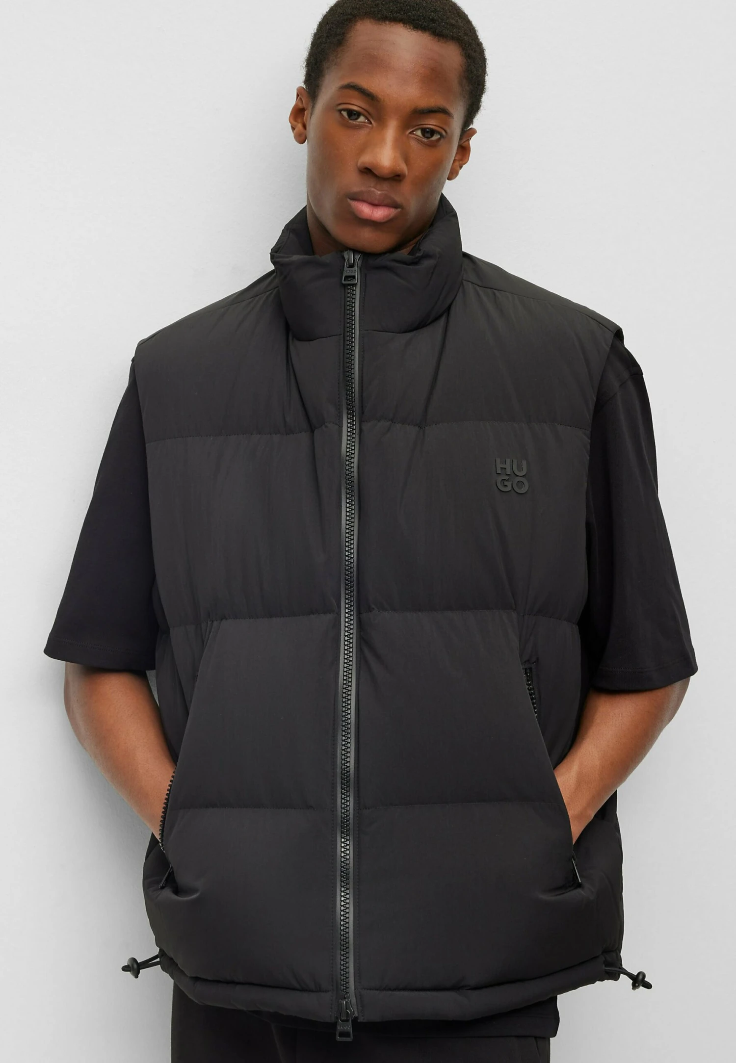 Hugo Birontino2341 - Waistcoat - Black One 7 Hugo Birontino2341 - Waistcoat - Black One - Image 5