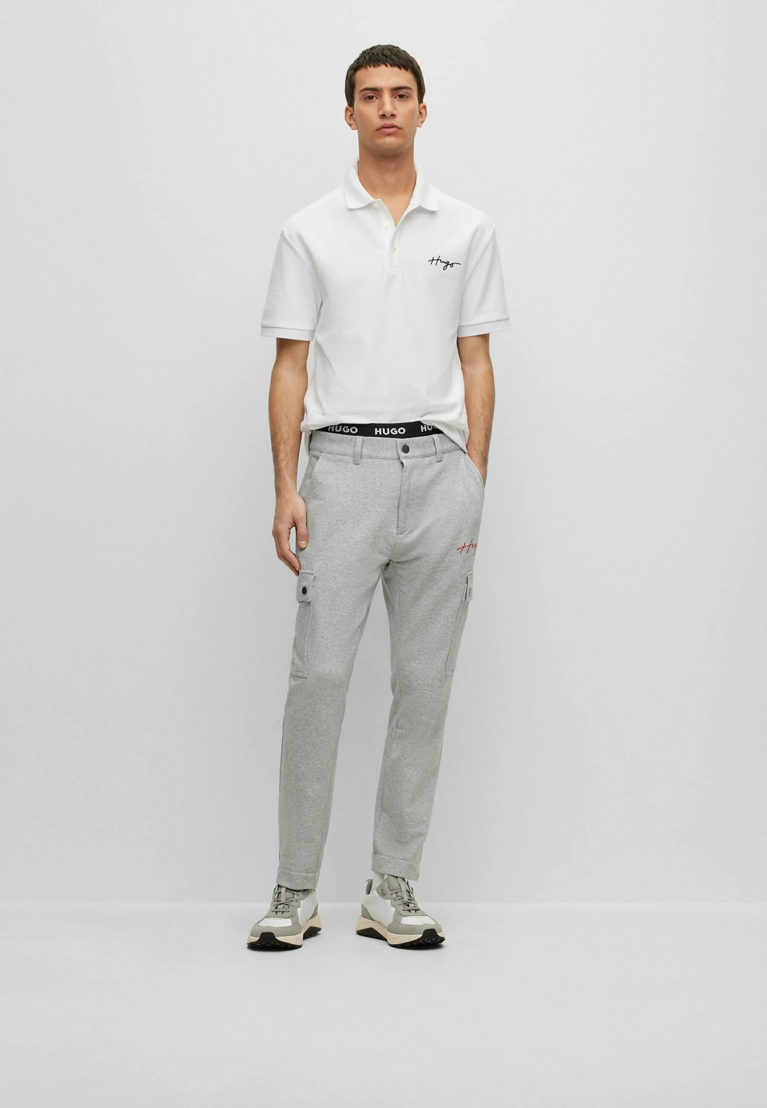Hugo Cargo Trousers - Open Grey Twentyone 4 Hugo Cargo Trousers - Open Grey Twentyone - Image 2