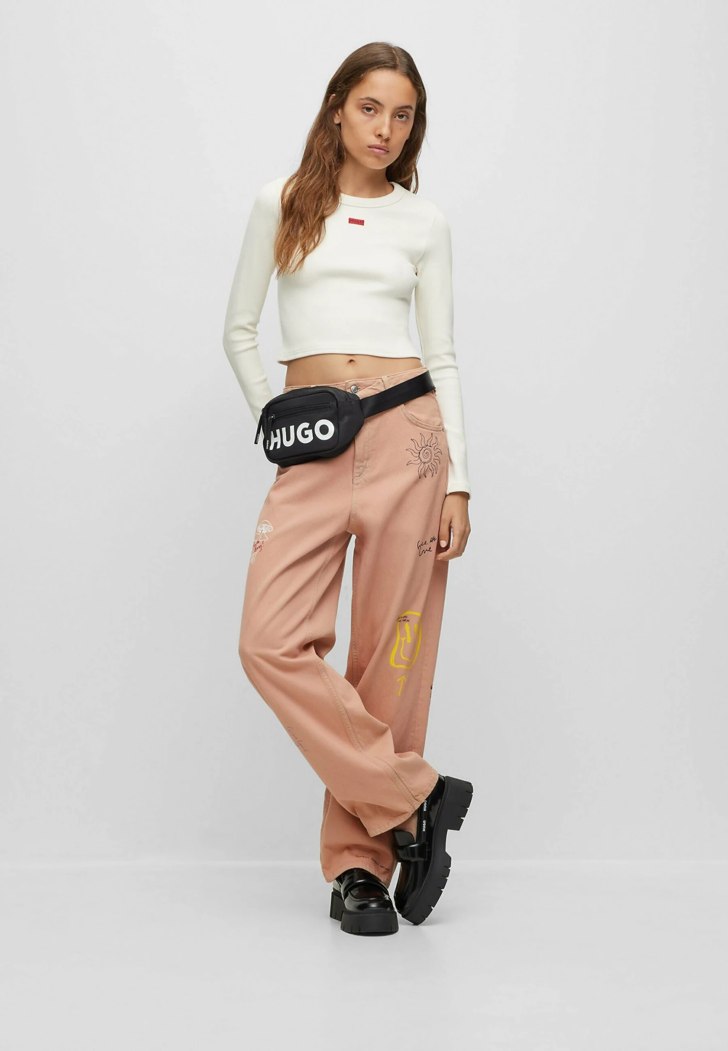 Hugo Dafilomena - Long Sleeved Top - Natural Ten 4 Hugo Dafilomena - Long Sleeved Top - Natural Ten - Image 2