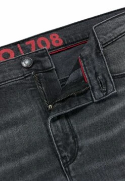 Hugo Straight Leg Jeans - Dark Grey Seven -Hugo b91f17b11b1d4e5e8952e8aad94a80c3
