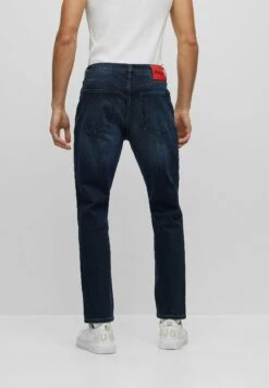 Hugo Straight Leg Jeans - Dark Blue Fifteen -Hugo baf150be83de4d9ba5a1ad2e0c42617d
