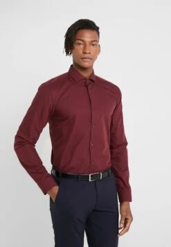 Hugo Erriko Extra Slim Fit - Formal Shirt - Dark Red