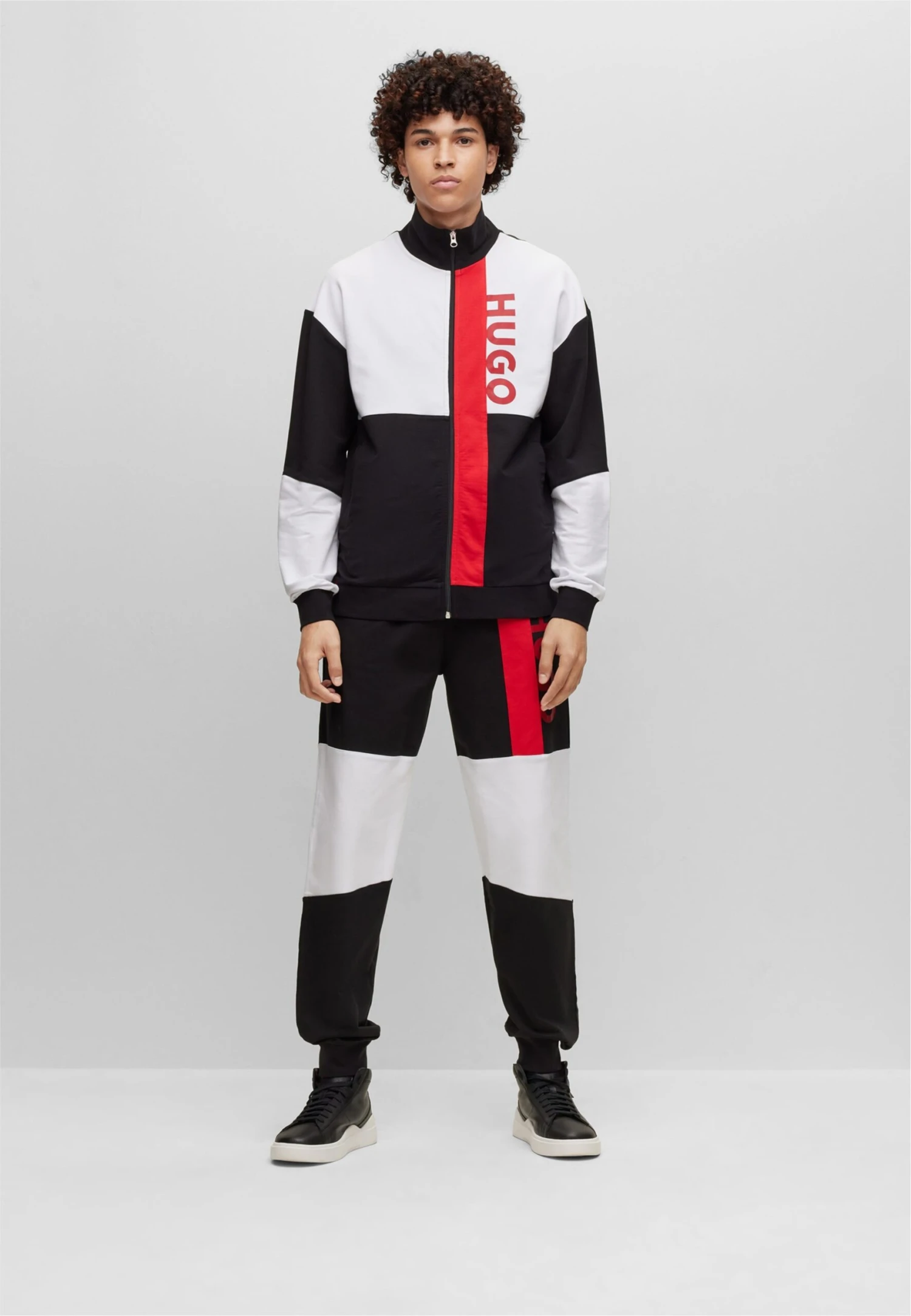 Hugo Colorblock- Tracksuit Bottoms - Black One 3 Hugo Colorblock- Tracksuit Bottoms - Black One