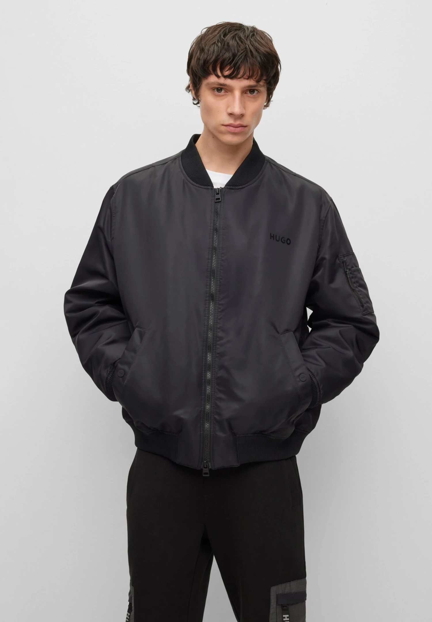 Hugo Byler - Bomber Jacket - Black 3 Hugo Byler - Bomber Jacket - Black