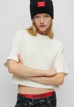 Hugo Cropped - Basic T-Shirt -Hugo be6dd413f9f741f38c248f6ad2c96674