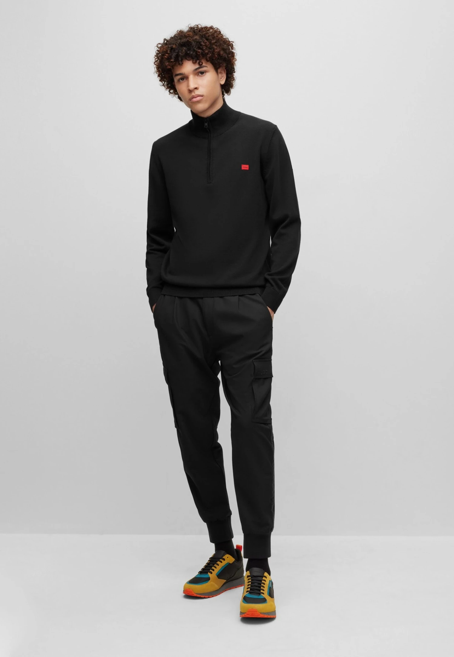 Hugo San Quintus C1 - Jumper - Black One 4 Hugo San Quintus C1 - Jumper - Black One - Image 2