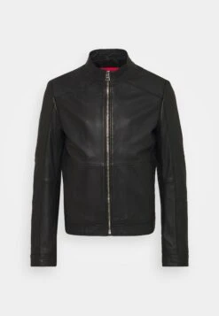 Hugo Lokis - Leather Jacket - Black -Hugo c08594479cd142d4907a5bbdc406fb82