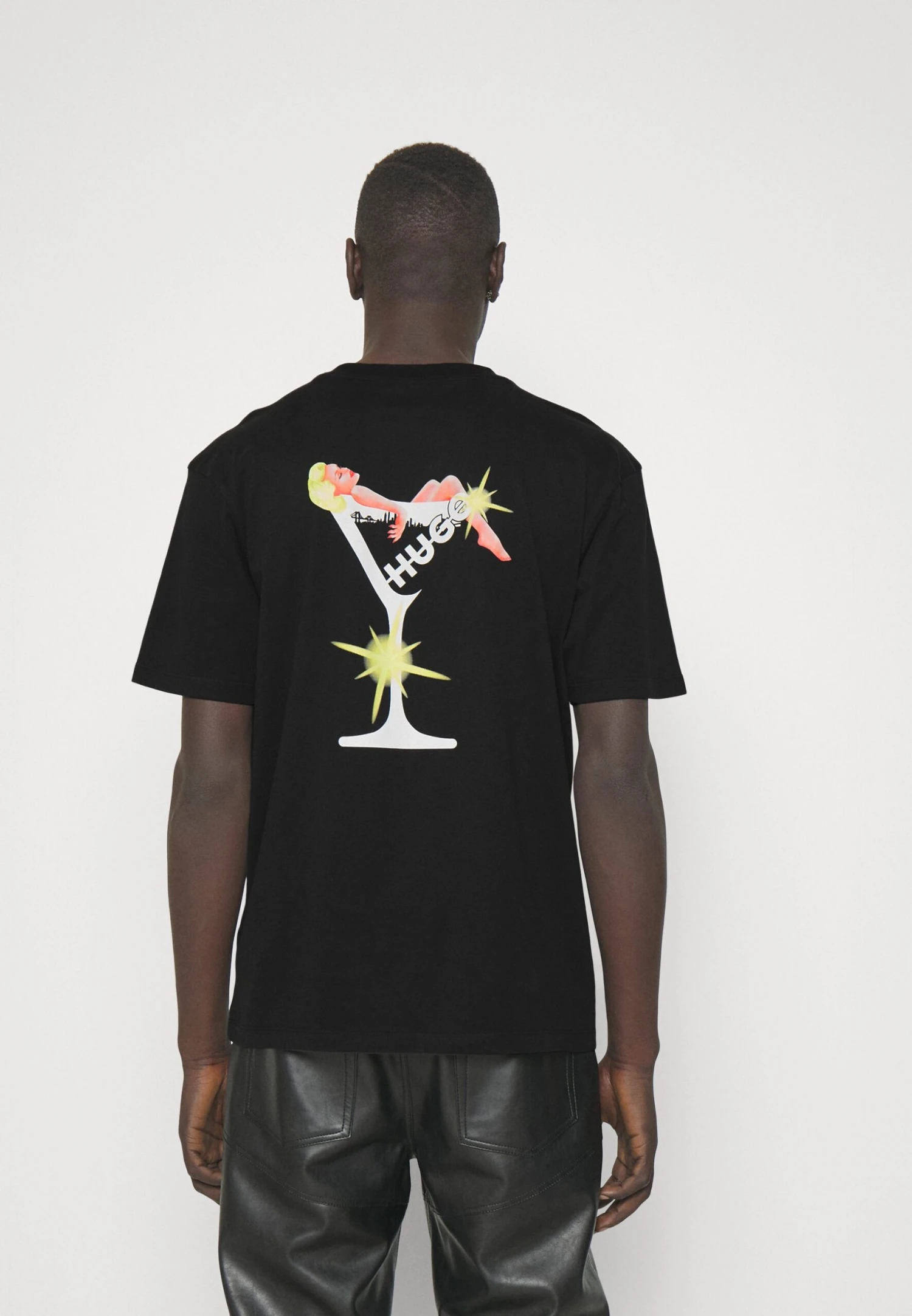 Hugo Destive - Print T-Shirt - Black 5 Hugo Destive - Print T-Shirt - Black - Image 3