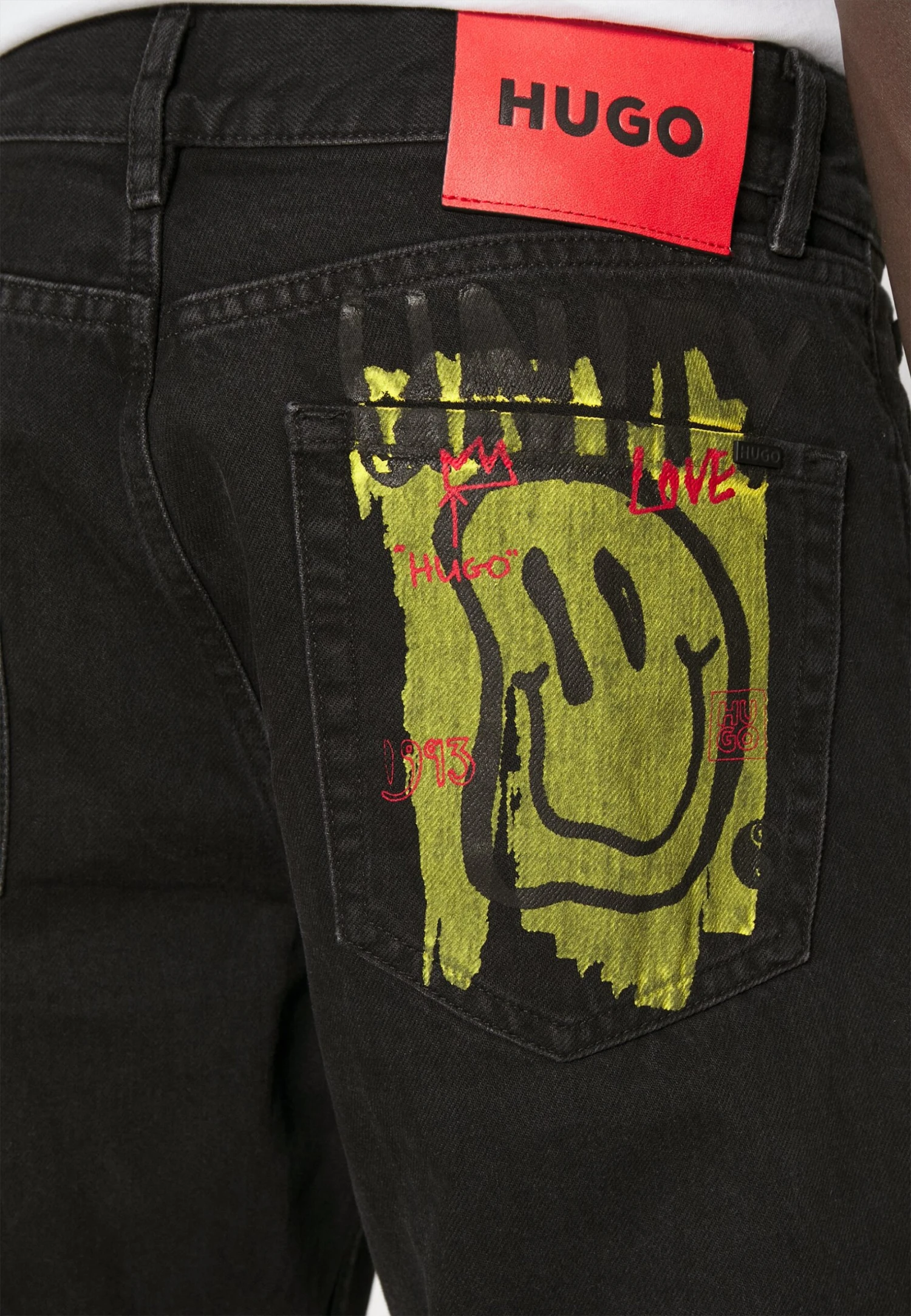 Hugo- Straight Leg Jeans - Black 6 Hugo- Straight Leg Jeans - Black - Image 4