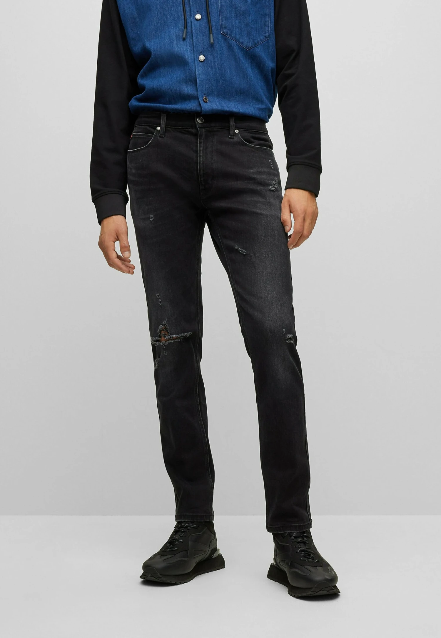 Hugo Slim Fit Jeans - Dark Grey Three 3 Hugo Slim Fit Jeans - Dark Grey Three