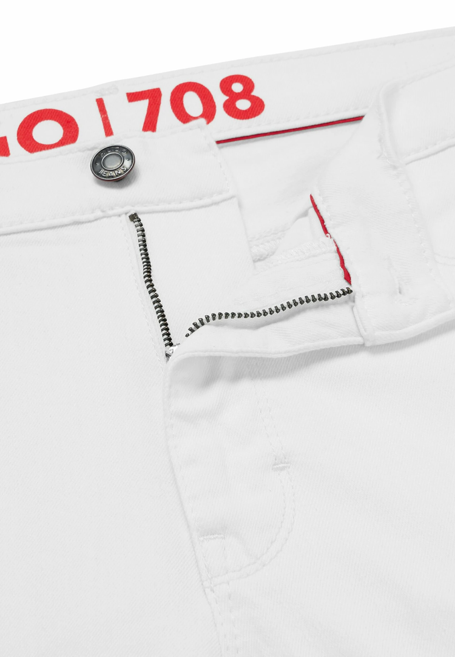 Hugo Straight Leg Jeans - White 8 Hugo Straight Leg Jeans - White - Image 6