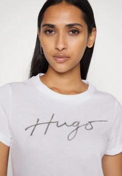 Hugo Slim Tee - Print T-Shirt - White -Hugo c83c2a1c2dab4625b384aff1ef96bf11