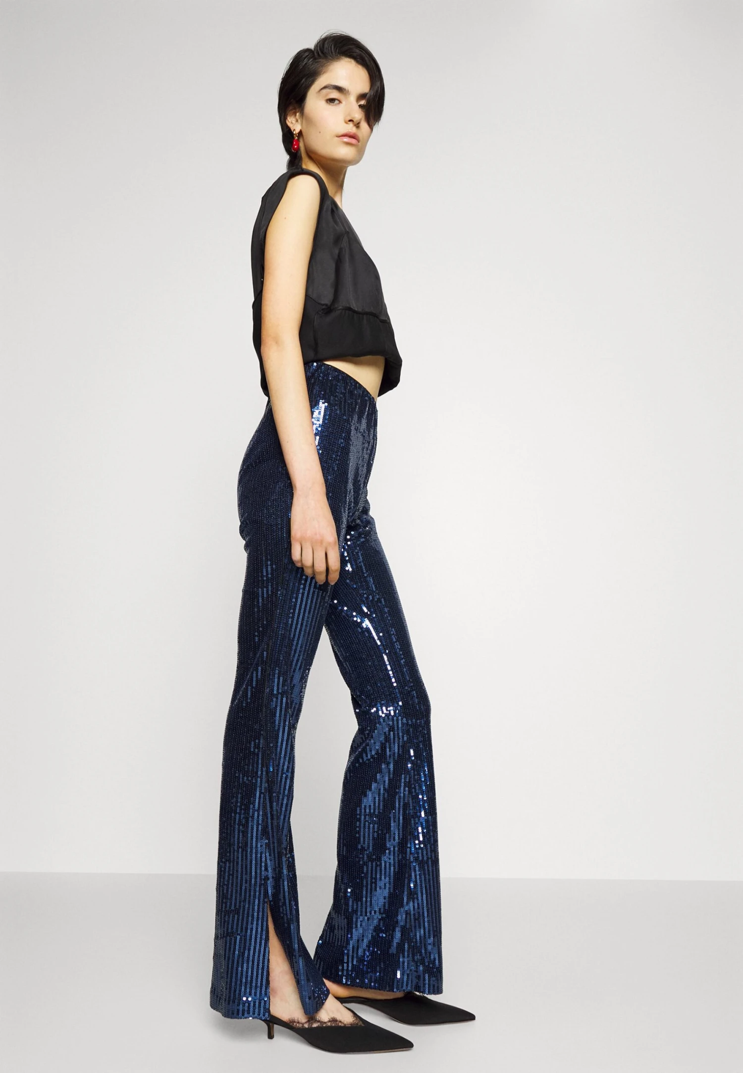 Hugo Haglita - Trousers - Dark Blue/Petrol 6 Hugo Haglita - Trousers - Dark Blue/Petrol - Image 4