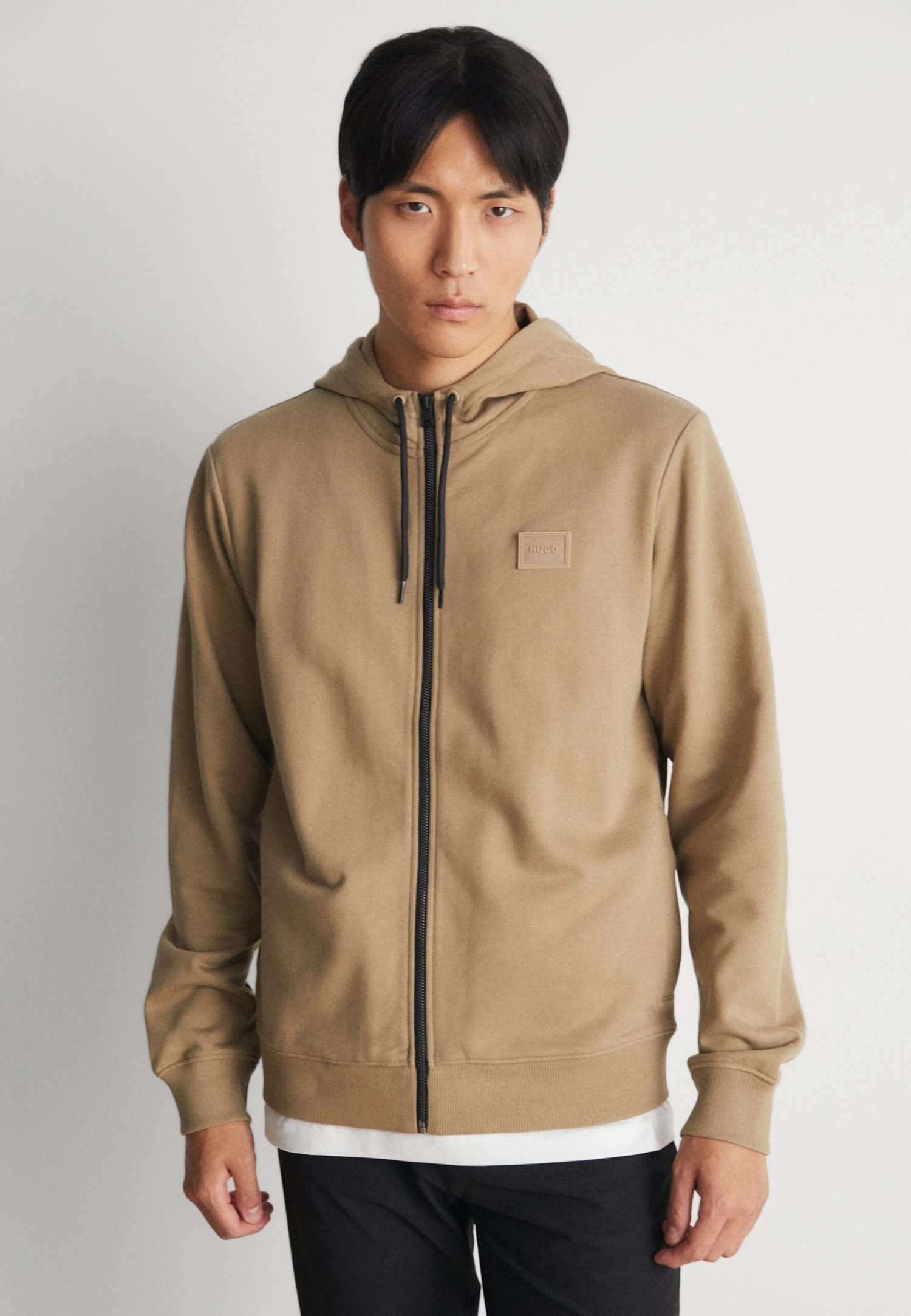 Hugo Daple - Zip-Up Sweatshirt - Open Brown 3 Hugo Daple - Zip-Up Sweatshirt - Open Brown